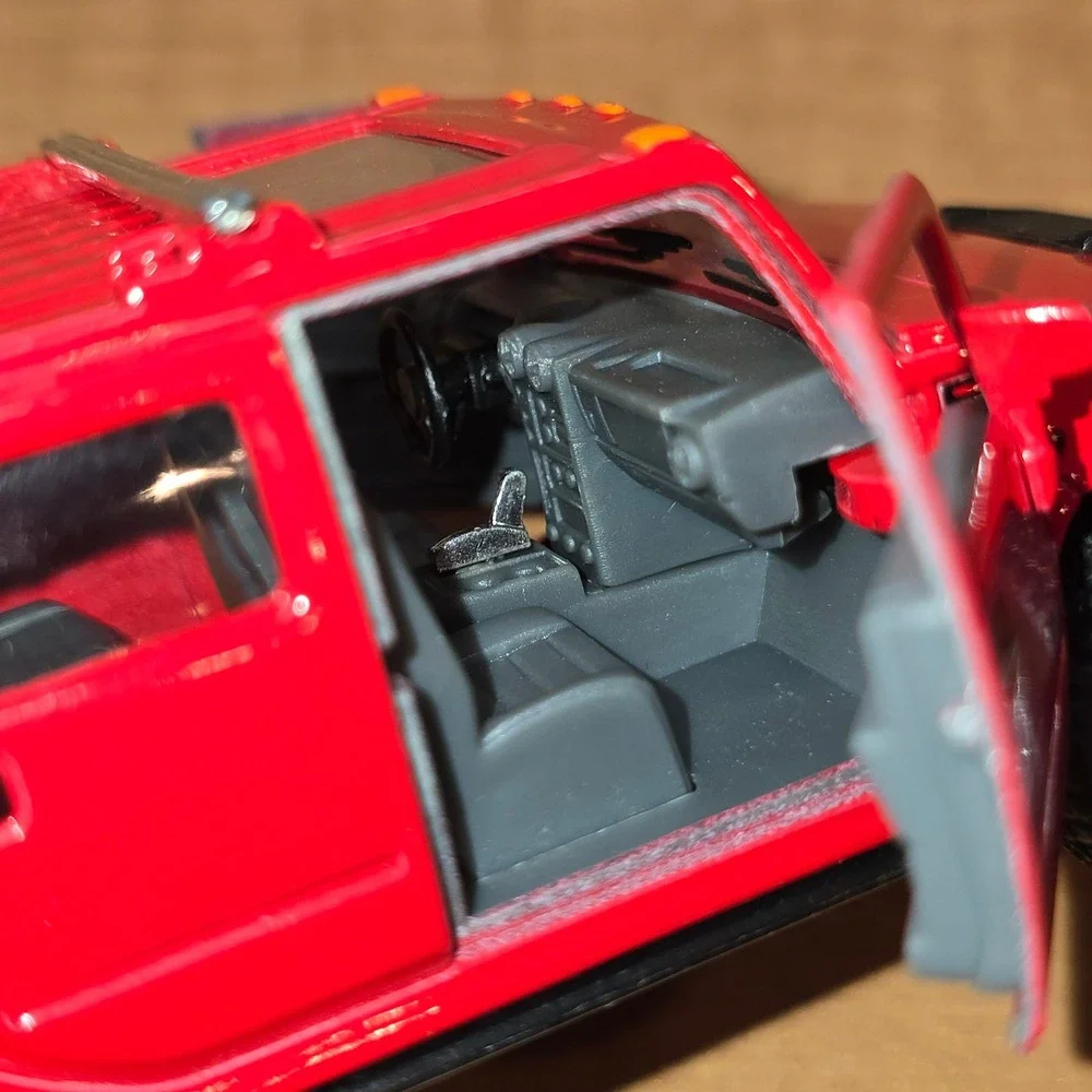 2008 RED Hummer H2‎ SUV, Kinsmart, Diecast Model Toy Car, 5'', 1/40 scale